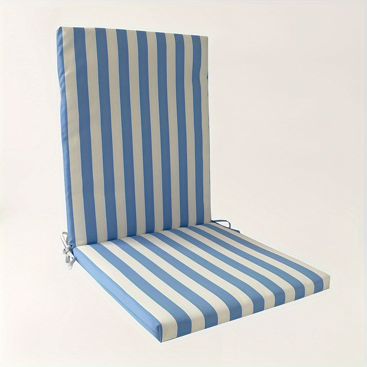High-Back Chair Cushion, Striped, Foldable, 4 Colour Options