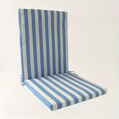 High-Back Chair Cushion, Striped, Foldable, 4 Colour Options
