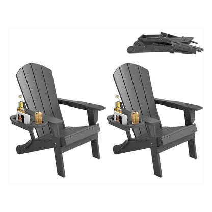 HDPE Adirondack Chair with Ottoman, Adjustable, All-Weather