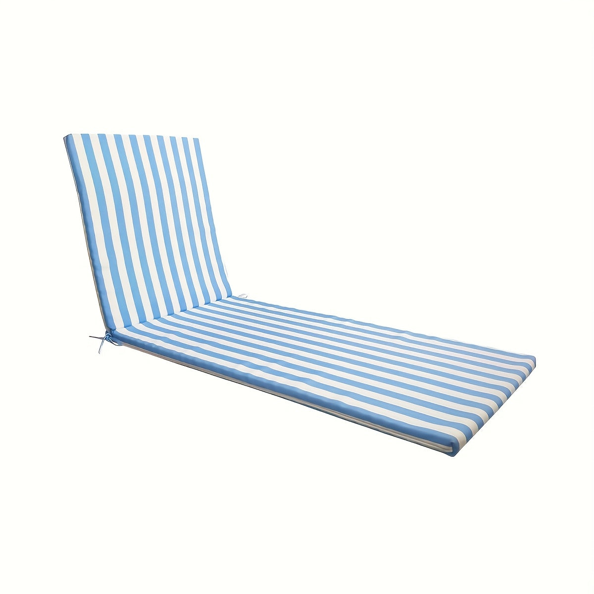 Outdoor Chaise Lounge Cushion, Striped, Waterproof, 72" × 21"