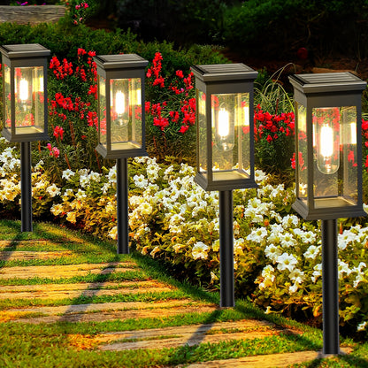 Solar Pathway Lights, IP44, Warm White, 4 or 8-Pack