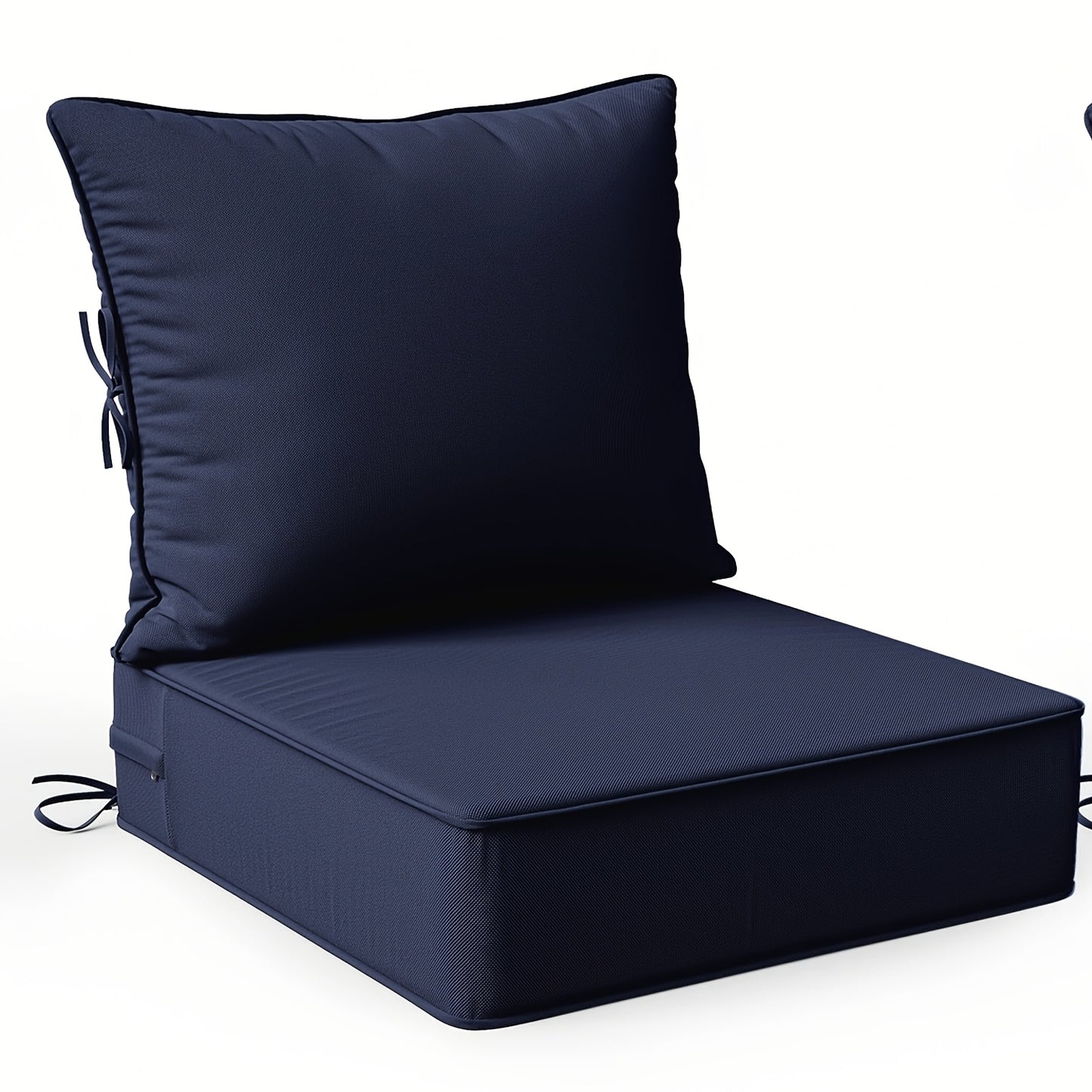 Square Patio Cushions, 24" × 24", Memory Foam, Waterproof, Multi-Pack