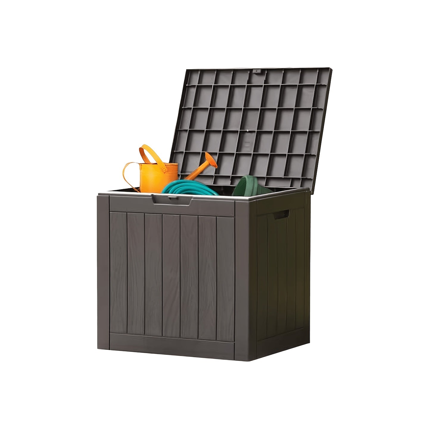 Outdoor Storage Bench, 31–60 Gallon, UV Resistant, Lockable