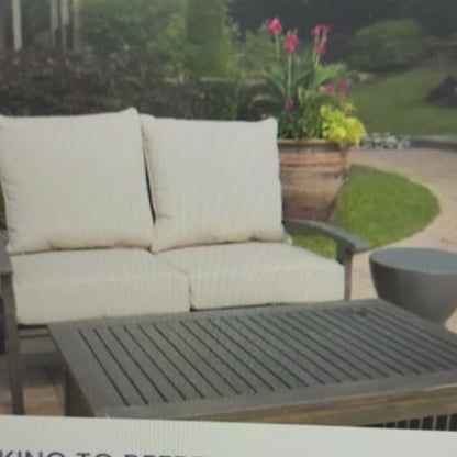 Square Patio Cushions, 24" × 24", Memory Foam, Waterproof, Multi-Pack