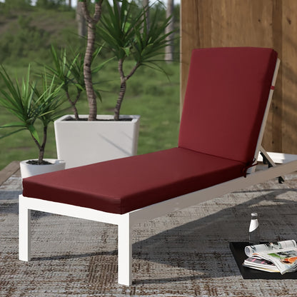 Outdoor Chaise Lounge Cushion, Foam Fill, Zippered, Pool & Patio