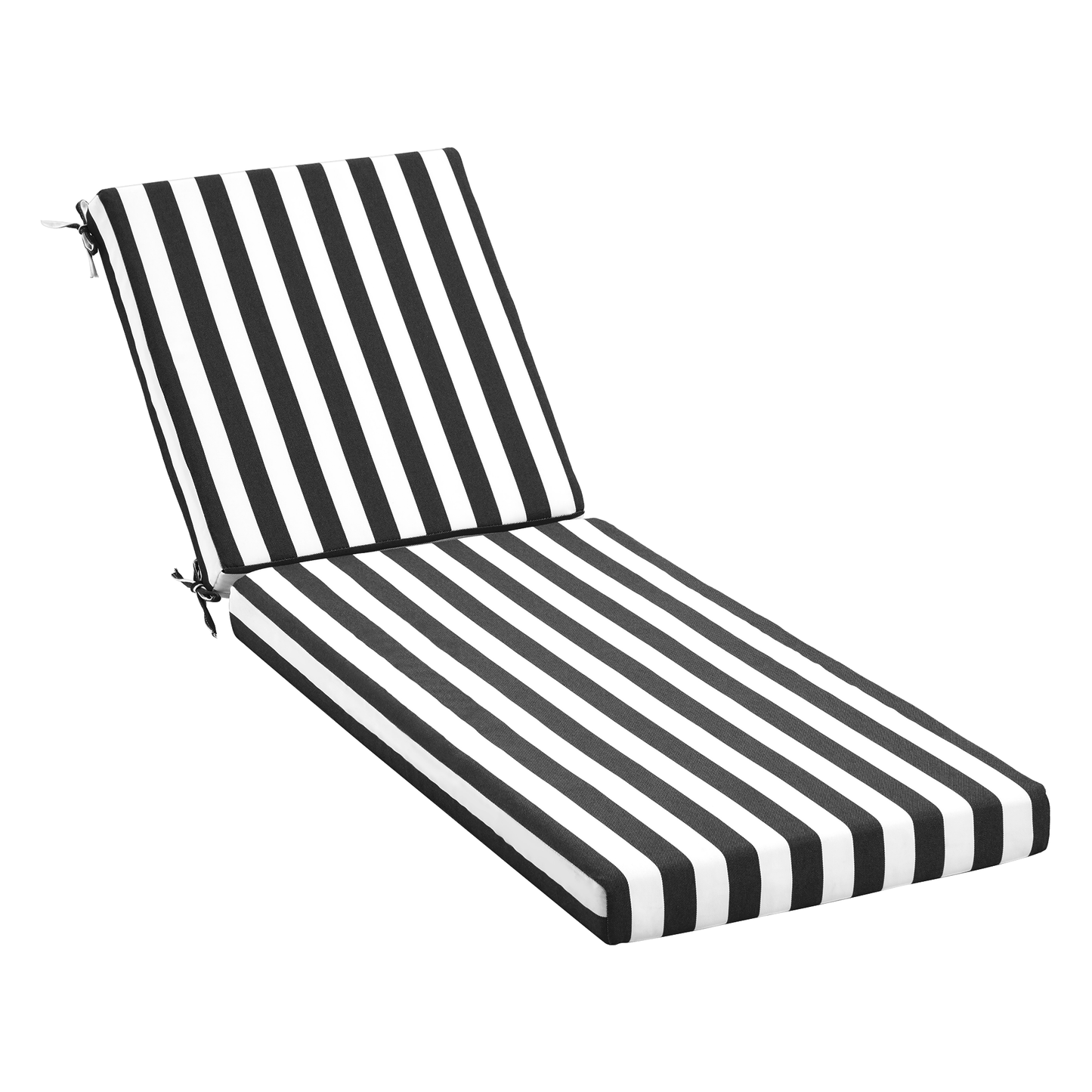 Striped Outdoor Lounge Cushion, Waterproof, Removable Cover, 10 Colours
