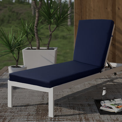 Outdoor Chaise Lounge Cushion, Foam Fill, Zippered, Pool & Patio