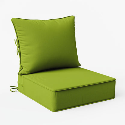 Square Patio Cushions, 24" × 24", Memory Foam, Waterproof, Multi-Pack