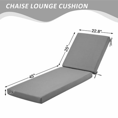 Striped Outdoor Lounge Cushion, Waterproof, Removable Cover, 10 Colours