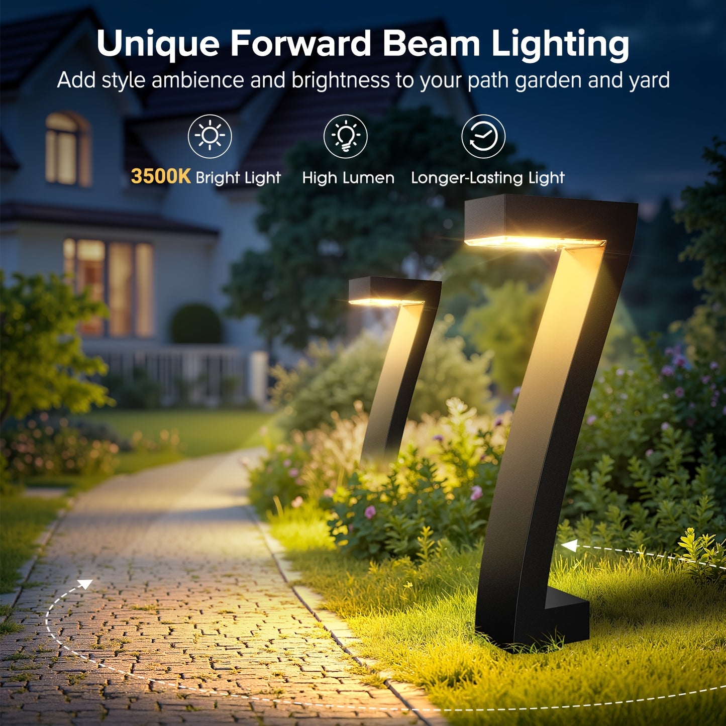 Solar Pathway Lights, IPX5, Bright LED, 4, 6 or 8-Pack