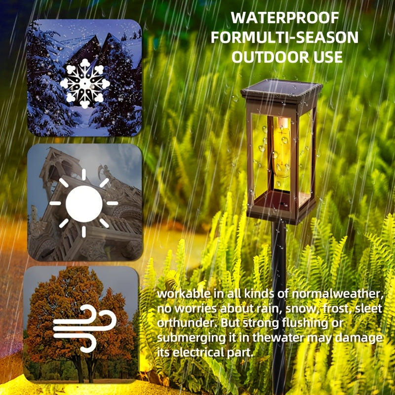 Solar Garden Street Lamps, IP44, Warm White, 4 or 6-Pack