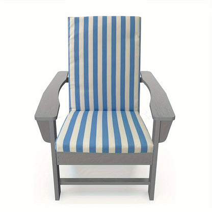 High-Back Chair Cushion, Striped, Foldable, 4 Colour Options