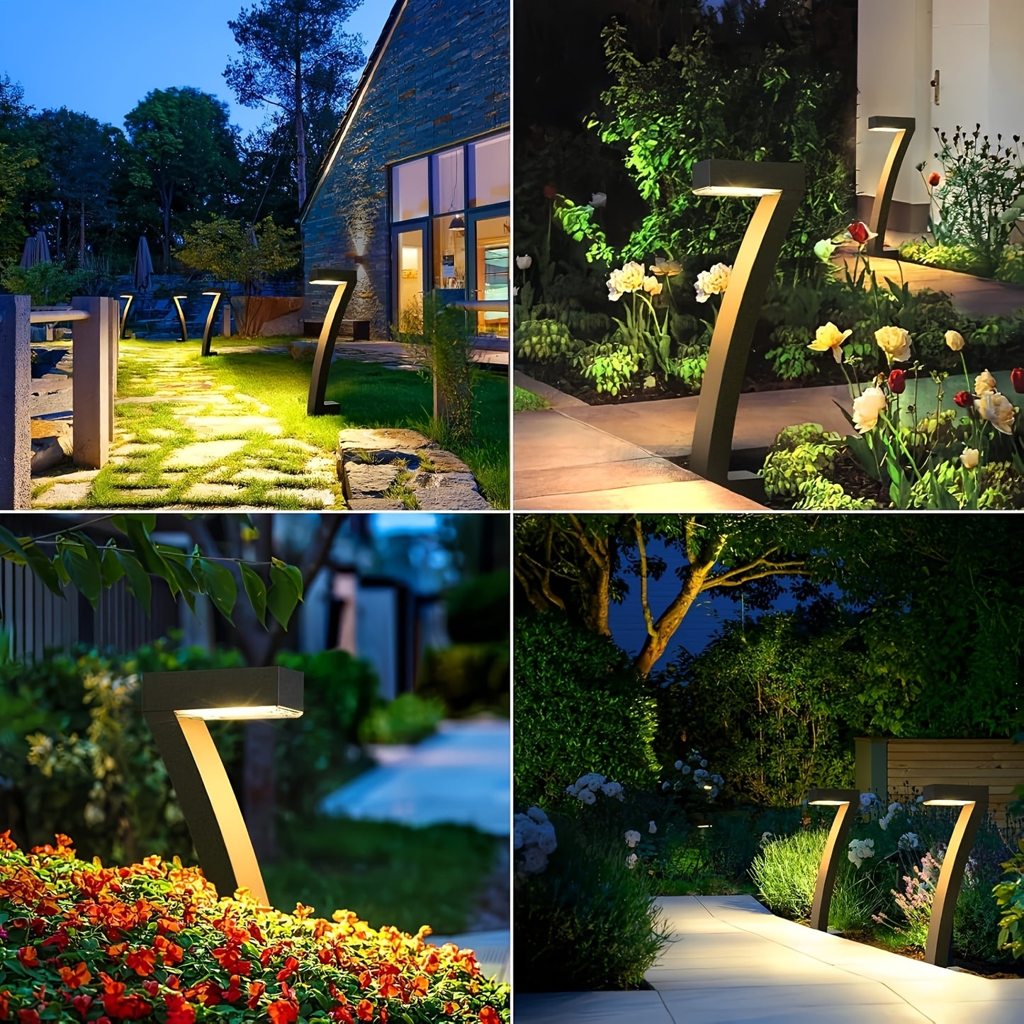 Solar Pathway Lights, IPX5, Bright LED, 4, 6 or 8-Pack