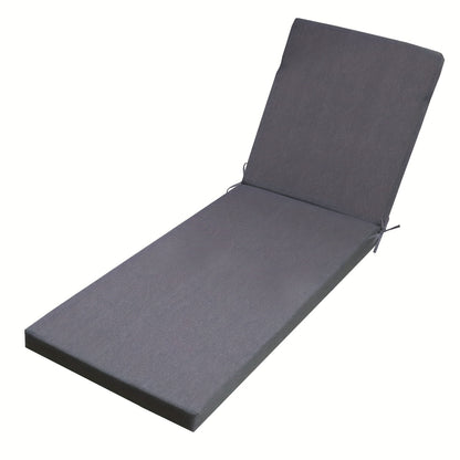 Outdoor Chaise Lounge Cushion, Foam Fill, Zippered, Pool & Patio