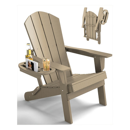 HDPE Adirondack Chair with Ottoman, Adjustable, All-Weather