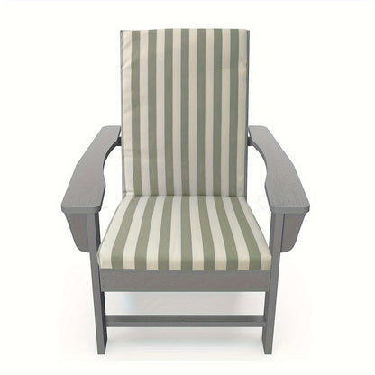 High-Back Chair Cushion, Striped, Foldable, 4 Colour Options