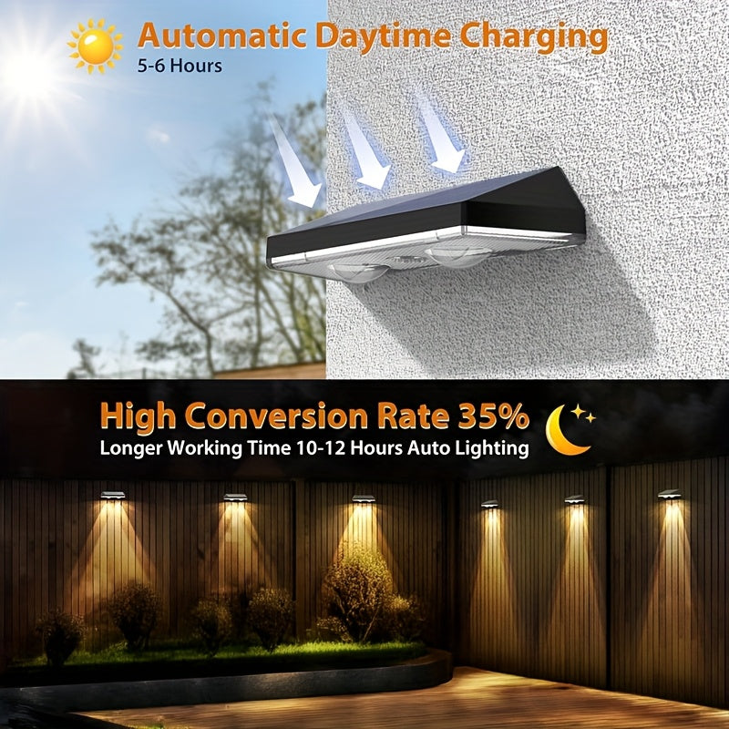 Solar Fence & Post Cap Lamps, Dual Colour LED, 8-Pack