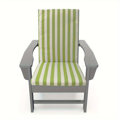 High-Back Chair Cushion, Striped, Foldable, 4 Colour Options