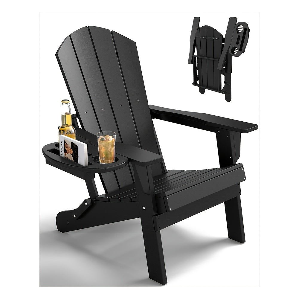 HDPE Adirondack Chair with Ottoman, Adjustable, All-Weather
