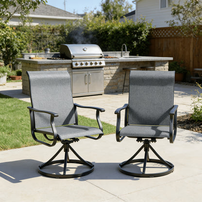 360° Swivel Patio Chairs, UV Resistant, 330 lbs, Set of 2–6