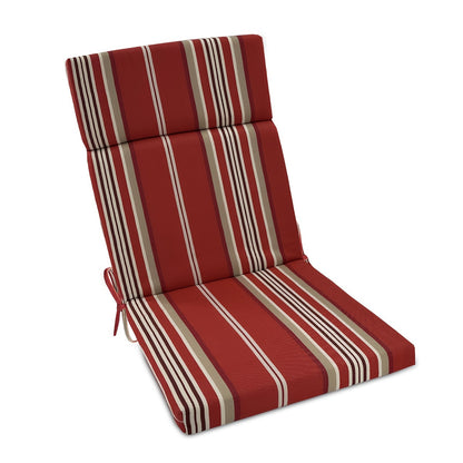 High-Back Rocking Chair Cushion Set, Seat & Back, Ties Included