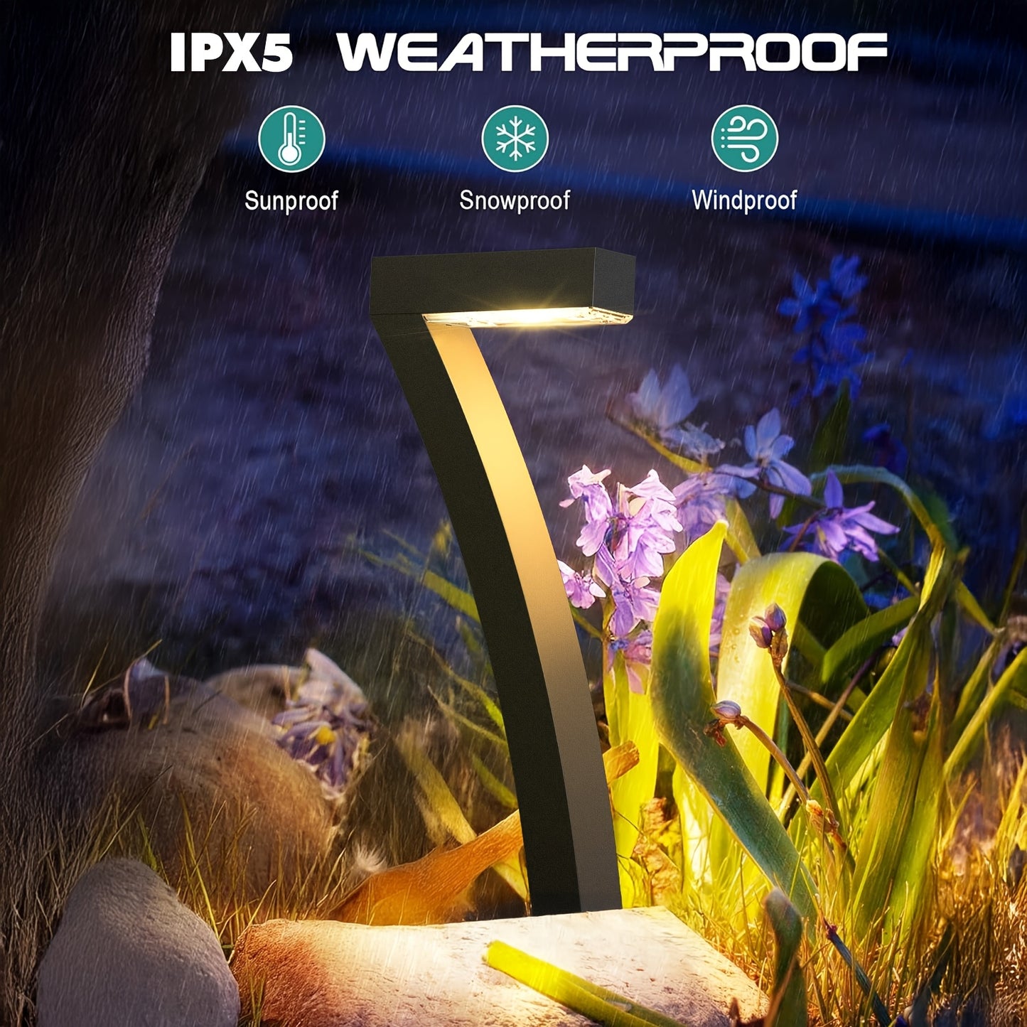 Solar Pathway Lights, IPX5, Bright LED, 4, 6 or 8-Pack