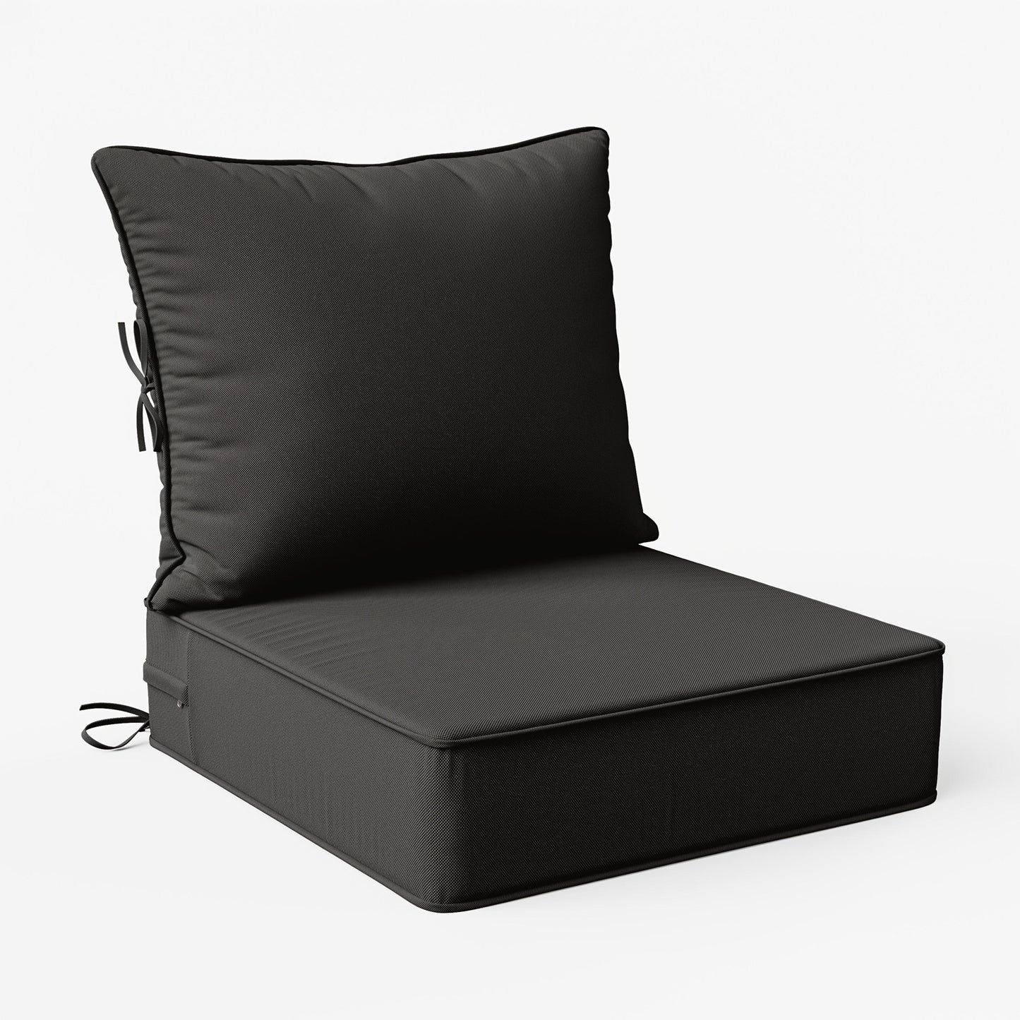 Square Patio Cushions, 24" × 24", Memory Foam, Waterproof, Multi-Pack