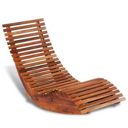 42652  Rocking Sun Lounger Acacia Wood