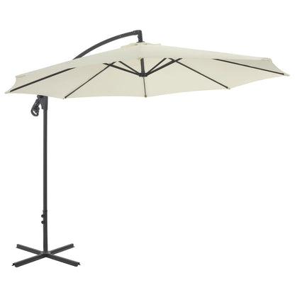 Cantilever Garden Parasol With Steel Pole 118.1"