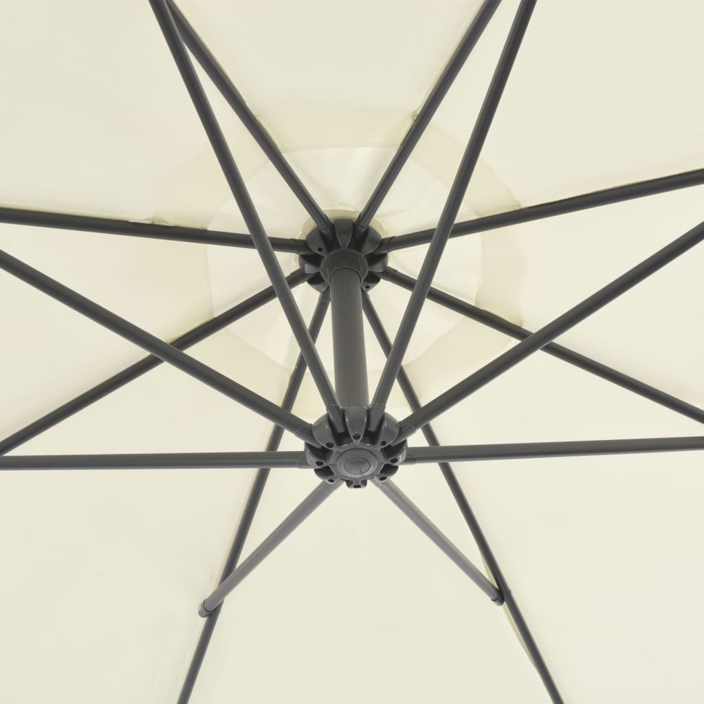 Cantilever Garden Parasol With Steel Pole 118.1"