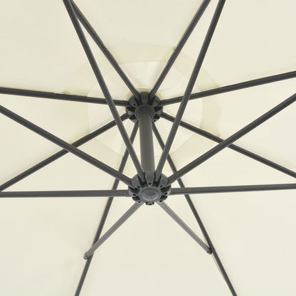 Cantilever Garden Parasol With Steel Pole 118.1"