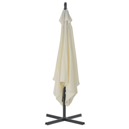 Cantilever Garden Parasol With Steel Pole 118.1"