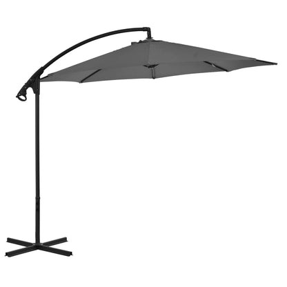 Cantilever Garden Parasol With Steel Pole 118.1"