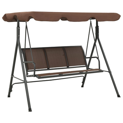 Garden Swing Chair With Canopy Anthracite And