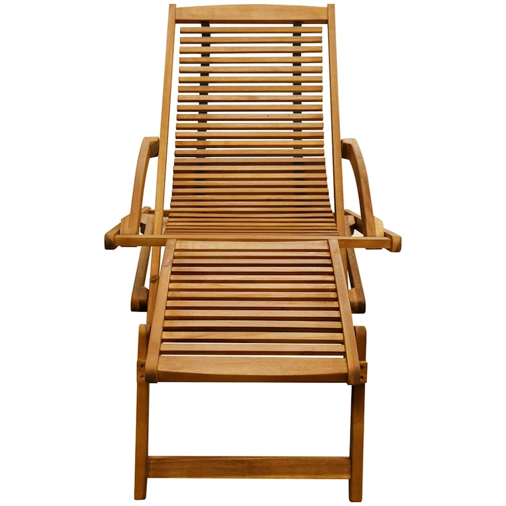 Deck Chair | Light Brown | Acacia Wood | Standard |  Foldable