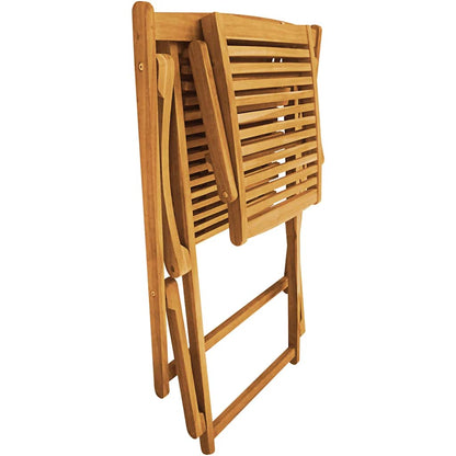 Deck Chair | Light Brown | Acacia Wood | Standard |  Foldable