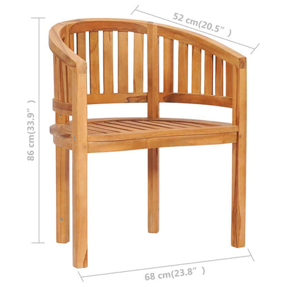Garden Chair | Natural Teak | Solid Teak Wood | Medium | Durable