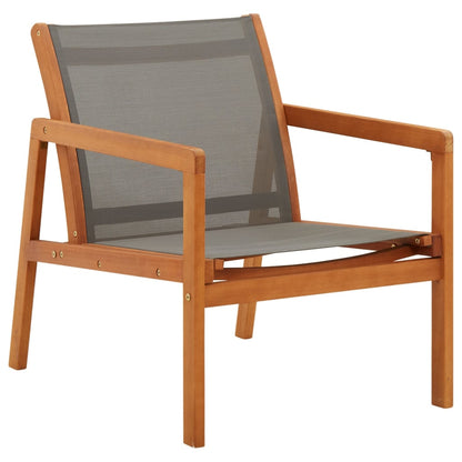 Garden Chair | , Natural | Solid Eucalyptus Wood, Textilene