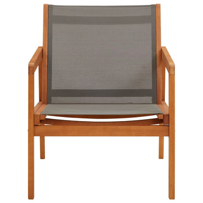 Garden Chair | , Natural | Solid Eucalyptus Wood, Textilene