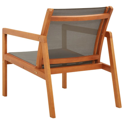 Garden Chair | , Natural | Solid Eucalyptus Wood, Textilene