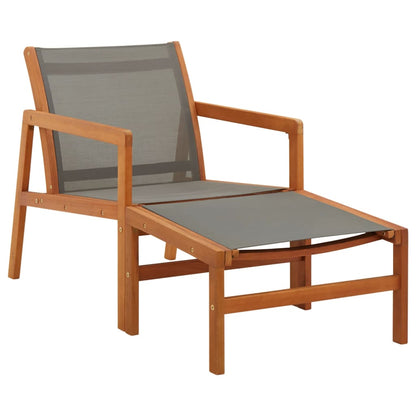 Garden Chair | , Natural | Solid Eucalyptus Wood, Textilene