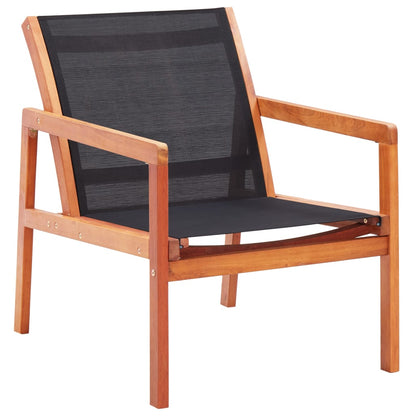 Garden Chair | , Natural | Solid Eucalyptus Wood, Textilene