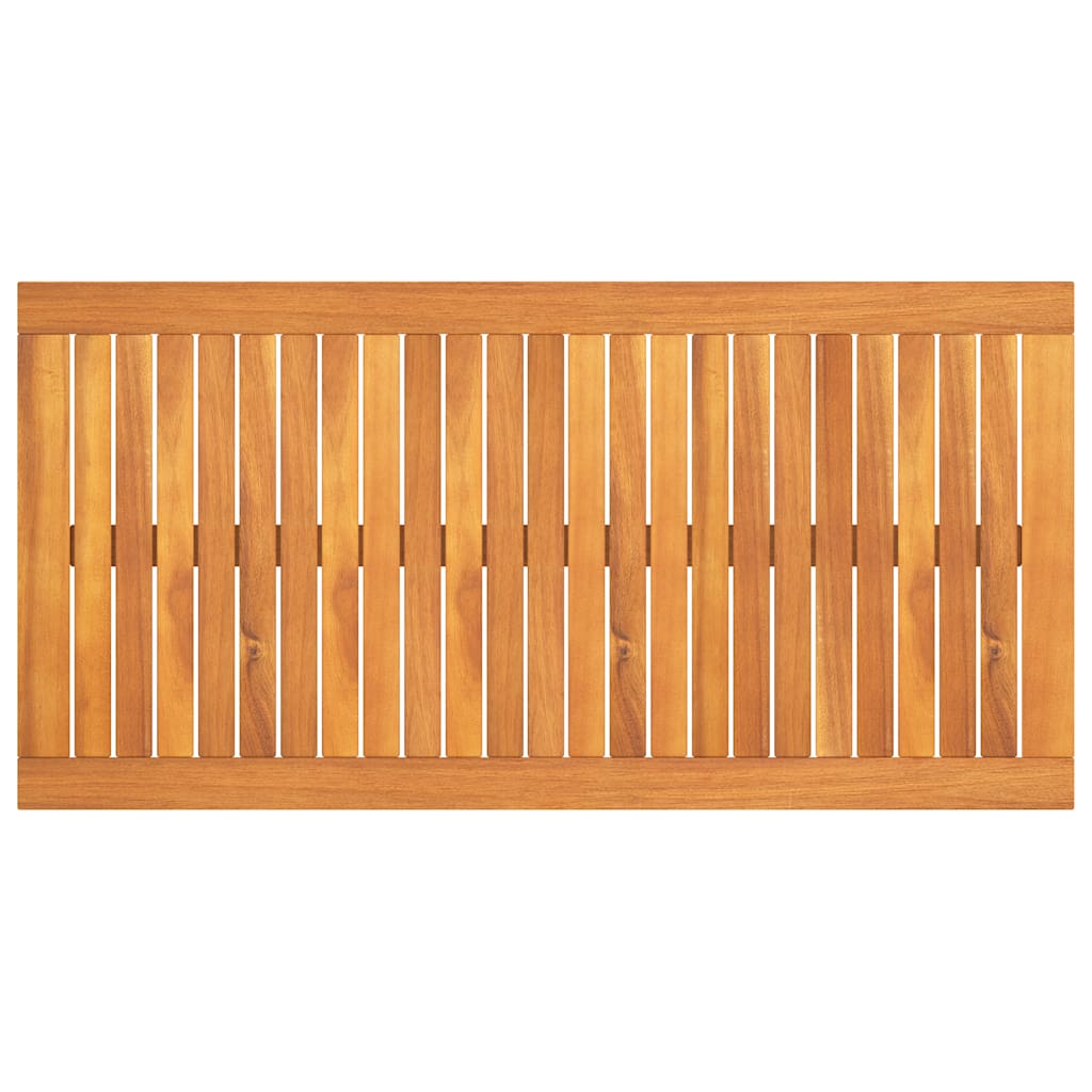 39.4"X19.7"X13" Solid Acacia Wood