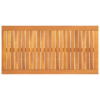 39.4"X19.7"X13" Solid Acacia Wood