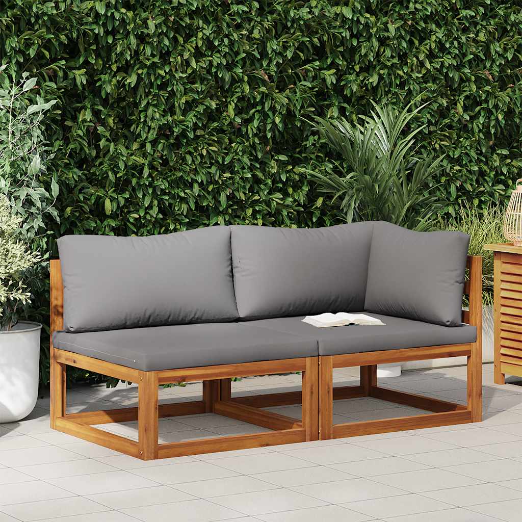 Coffee 26.7"X26.7"X11.4" Solid Acacia Wood