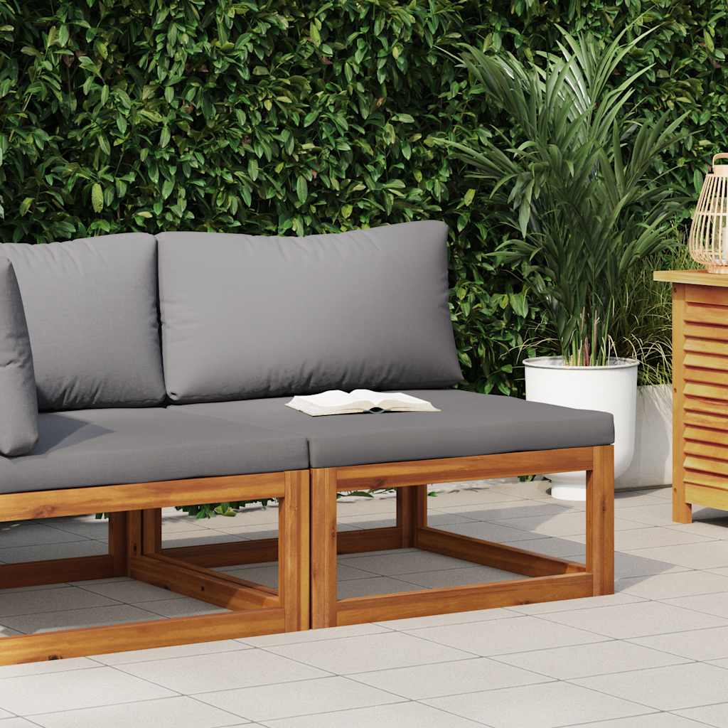 Coffee 26.7"X26.7"X11.4" Solid Acacia Wood