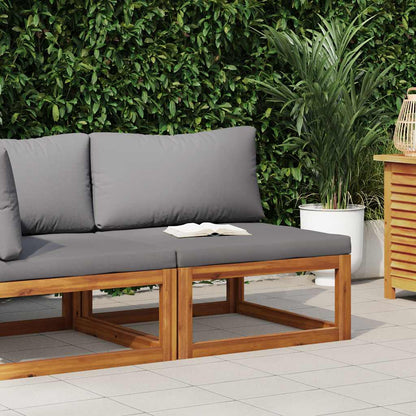 Coffee 26.7"X26.7"X11.4" Solid Acacia Wood