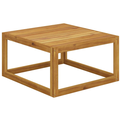 Coffee 26.7"X26.7"X11.4" Solid Acacia Wood