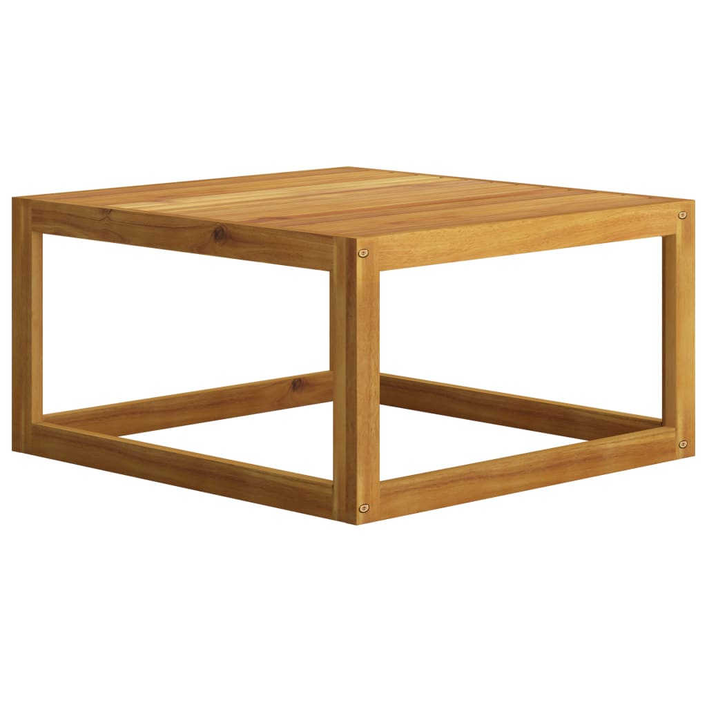 Coffee 26.7"X26.7"X11.4" Solid Acacia Wood