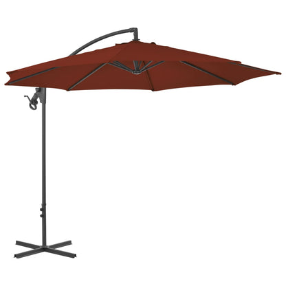 Cantilever Garden Parasol With Steel Pole 118.1"